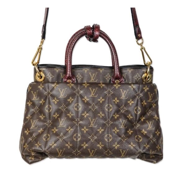 Louis Vuitton Monogram Etoile Exotique GM Bordeaux Quilted Tote Bag MSRP $7650 - Picture 6 of 14